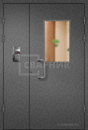 Дверь уличная со стеклом внутреннего открывания ПД-50