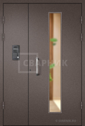 Входная дверь для подъезда со стеклом ПД-38