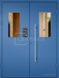 Двухстворчатая входная дверь в подъезд ПД-65
